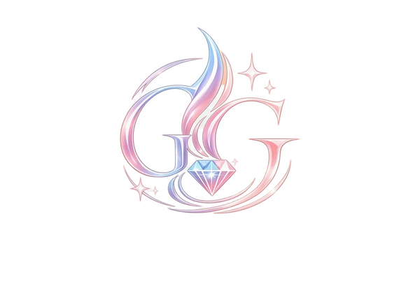 Colorful logo with a diamond in the center on a transparent background